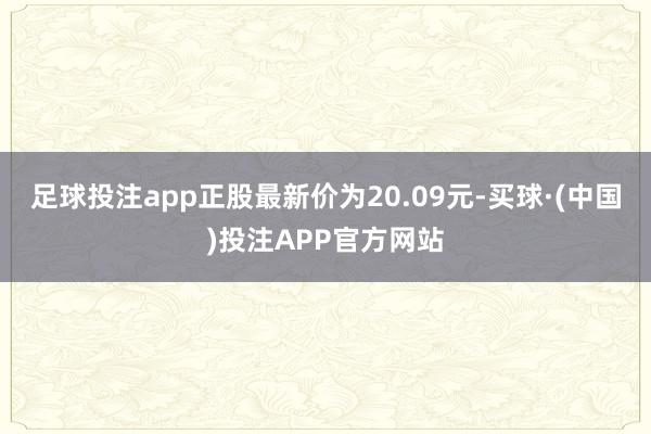 足球投注app正股最新价为20.09元-买球·(中国)投注APP官方网站