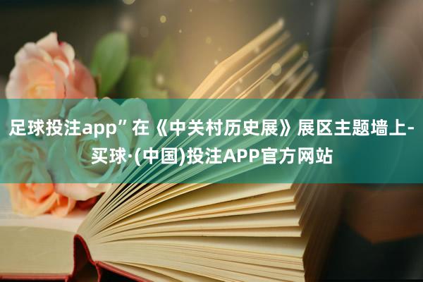 足球投注app”在《中关村历史展》展区主题墙上-买球·(中国)投注APP官方网站