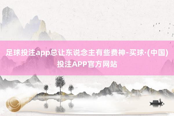 足球投注app总让东说念主有些费神-买球·(中国)投注APP官方网站