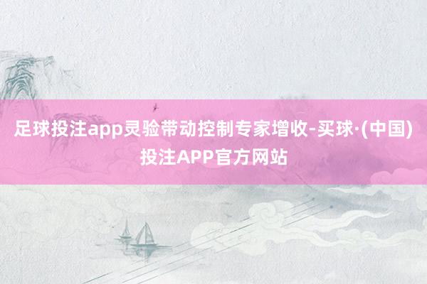 足球投注app灵验带动控制专家增收-买球·(中国)投注APP官方网站