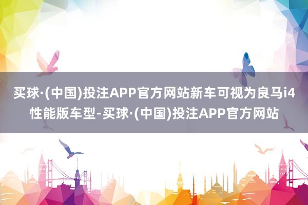 买球·(中国)投注APP官方网站新车可视为良马i4性能版车型-买球·(中国)投注APP官方网站