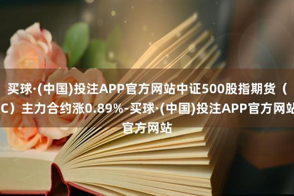 买球·(中国)投注APP官方网站中证500股指期货（IC）主力合约涨0.89%-买球·(中国)投注APP官方网站