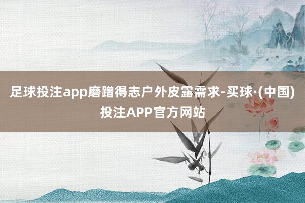 足球投注app磨蹭得志户外皮露需求-买球·(中国)投注APP官方网站