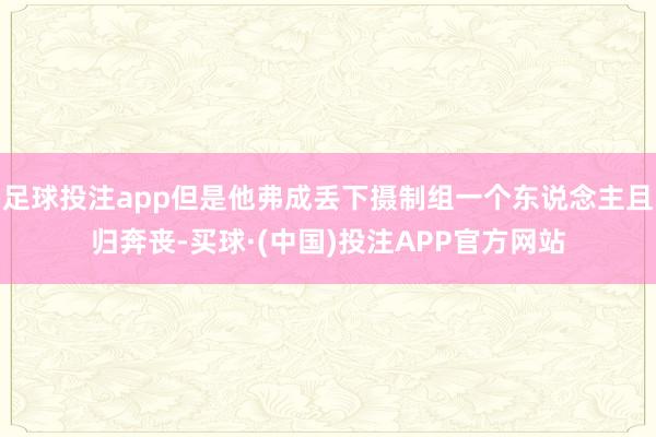 足球投注app但是他弗成丢下摄制组一个东说念主且归奔丧-买球·(中国)投注APP官方网站