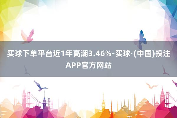 买球下单平台近1年高潮3.46%-买球·(中国)投注APP官方网站