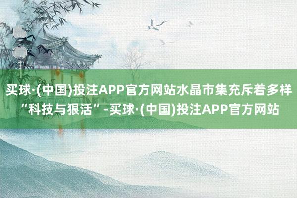 买球·(中国)投注APP官方网站水晶市集充斥着多样“科技与狠活”-买球·(中国)投注APP官方网站