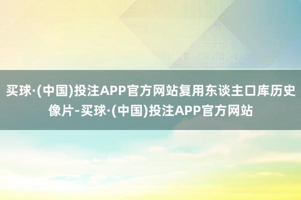 买球·(中国)投注APP官方网站复用东谈主口库历史像片-买球·(中国)投注APP官方网站