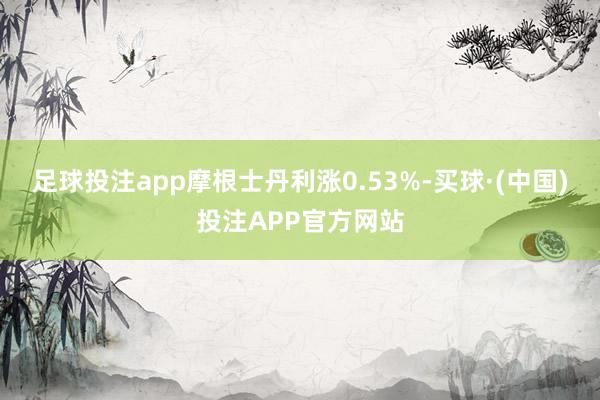 足球投注app摩根士丹利涨0.53%-买球·(中国)投注APP官方网站