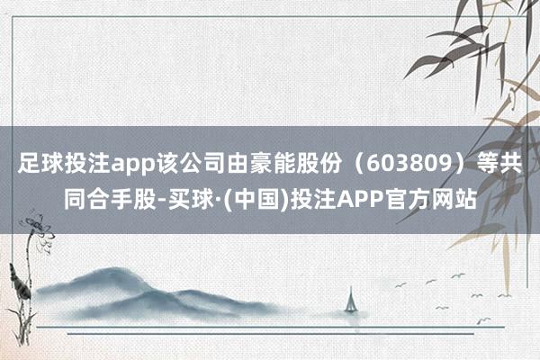足球投注app该公司由豪能股份（603809）等共同合手股-买球·(中国)投注APP官方网站