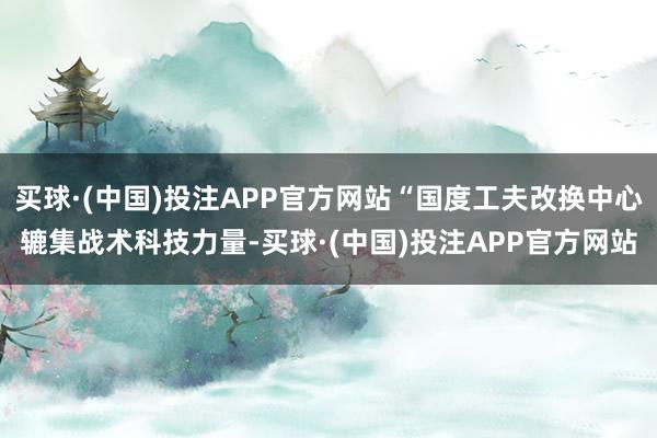 买球·(中国)投注APP官方网站“国度工夫改换中心辘集战术科技力量-买球·(中国)投注APP官方网站