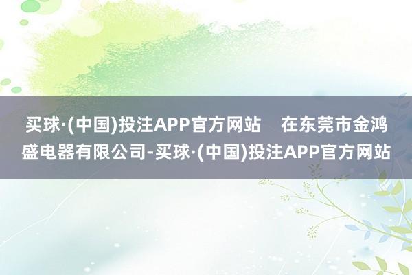 买球·(中国)投注APP官方网站    在东莞市金鸿盛电器有限公司-买球·(中国)投注APP官方网站