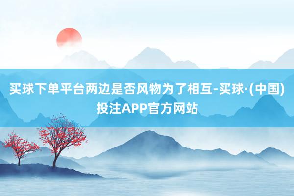 买球下单平台两边是否风物为了相互-买球·(中国)投注APP官方网站