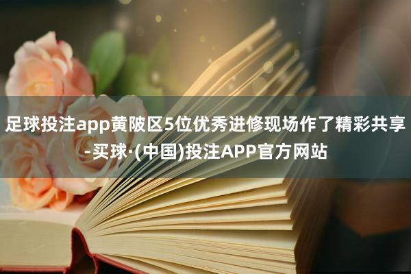 足球投注app黄陂区5位优秀进修现场作了精彩共享-买球·(中国)投注APP官方网站