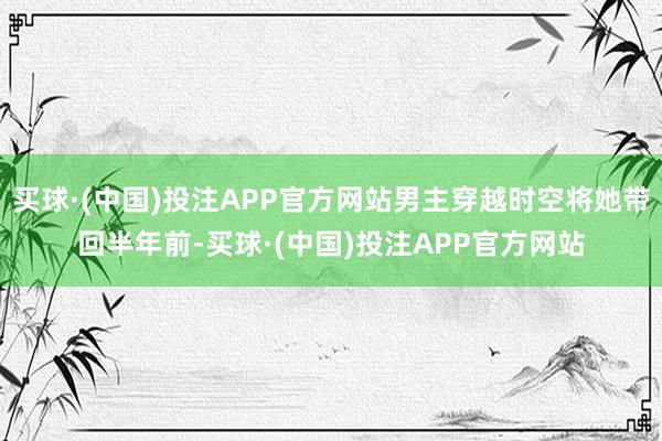买球·(中国)投注APP官方网站男主穿越时空将她带回半年前-买球·(中国)投注APP官方网站