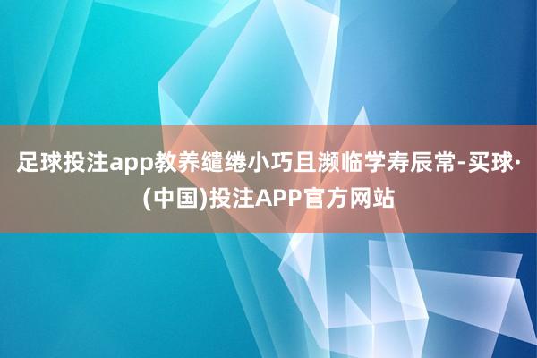足球投注app教养缱绻小巧且濒临学寿辰常-买球·(中国)投注APP官方网站