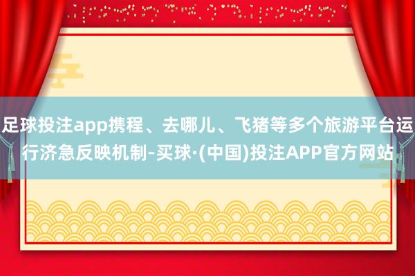 足球投注app携程、去哪儿、飞猪等多个旅游平台运行济急反映机制-买球·(中国)投注APP官方网站