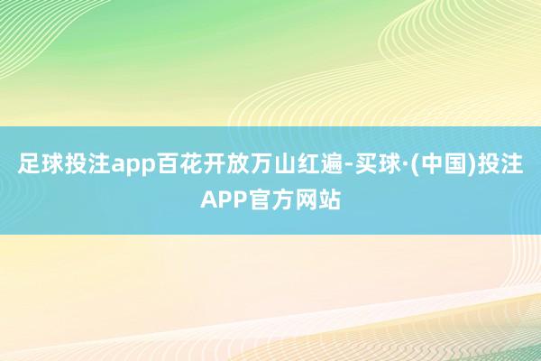 足球投注app百花开放万山红遍-买球·(中国)投注APP官方网站