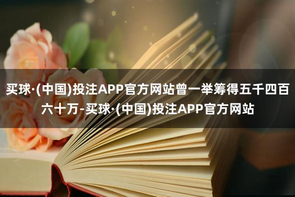 买球·(中国)投注APP官方网站曾一举筹得五千四百六十万-买球·(中国)投注APP官方网站