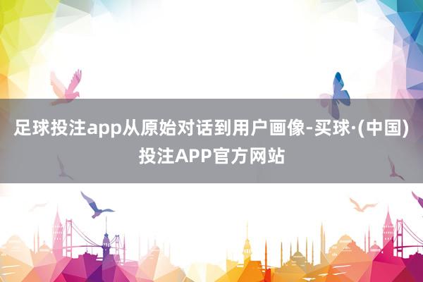 足球投注app从原始对话到用户画像-买球·(中国)投注APP官方网站