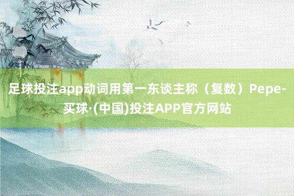 足球投注app动词用第一东谈主称（复数）Pepe-买球·(中国)投注APP官方网站