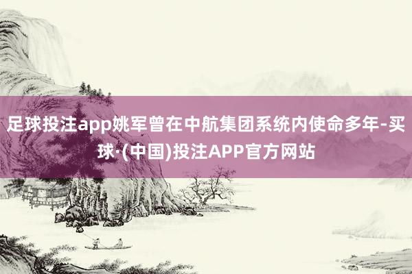 足球投注app姚军曾在中航集团系统内使命多年-买球·(中国)投注APP官方网站